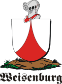German shield on a mount for Weisenburg