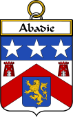French Coat of Arms Badge for Abadie