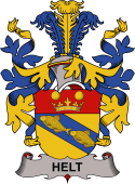 Coat of arms used by the Danish family Helt