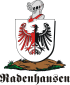 German shield on a mount for Radenhausen