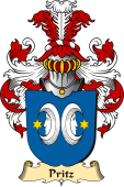 v.23 Coat of Family Arms from Germany for Pritz