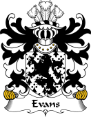 Welsh Coat of Arms for Evans (of Is-coed, Flint)