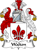 English Coat of Arms for the family Walton I