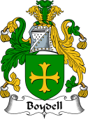 English Coat of Arms for the family Boydell