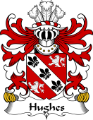 Welsh Coat of Arms for Hughes (Desc. from Hughes of Caernarfon)