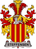 Danish Coat of Arms for Steffensen or Steffen