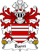 Welsh Coat of Arms for Barri (Manorbier Castle, Pembrokeshire)