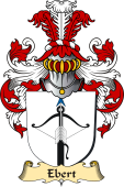 v.23 Coat of Family Arms from Germany for Ebert