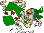 Sept (Clan) Coat of Arms from Ireland for O'Kieran