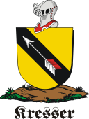 German shield on a mount for Kresser