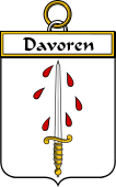 Irish Badge for Davoren or O'Davoren