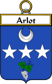 French Coat of Arms Badge for Arlot