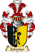 v.23 Coat of Family Arms from Germany for Zehender