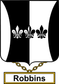 English Coat of Arms Shield Badge for Robbins