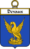 French Coat of Arms Badge for Devaux