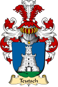v.23 Coat of Family Arms from Germany for Teutsch