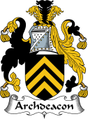 English Coat of Arms for the family Archdeacon