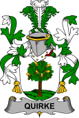 Irish Coat of Arms for Quirke or O'Quirke