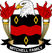 Coat of arms used by the Mitchell family in the United States of America