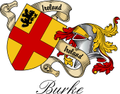 Sept (Clan) Coat of Arms from Ireland for Burke