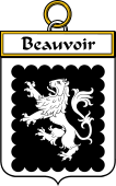 French Coat of Arms Badge for Beauvoir