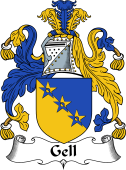 English Coat of Arms for the family Gell