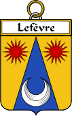 French Coat of Arms Badge for Lefèvre (Fèvre le)