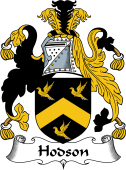 English Coat of Arms for the family Hodson