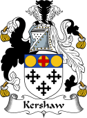 English Coat of Arms for the family Kershaw