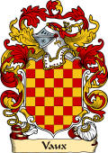 English or Welsh Family Coat of Arms (v.23) for Vaux (Temp Henry II)