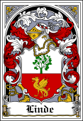 Danish Coat of Arms Bookplate for Linde