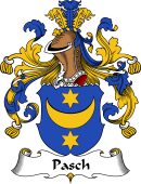 German Wappen Coat of Arms for Pasch