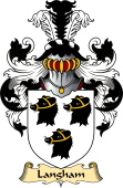 English Coat of Arms (v.23) for the family Langham