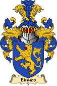 Welsh Family Coat of Arms (v.23) for Einudd (GWERNGWY -of Dyffryn Clwyd)