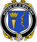 Irish Coat of Arms Badge for the O'MOLONY family