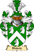 Welsh Family Coat of Arms (v.23) for Rhidrid (FLAIDD-of Penllyn, Merionethshire)