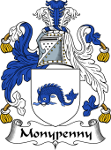 Scottish Coat of Arms for Monypenny