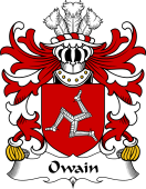 Welsh Coat of Arms for Owain (AP EDWIN, or Owen)