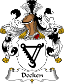German Wappen Coat of Arms for Decken