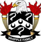Coat of arms used by the Whipple family in the United States of America
