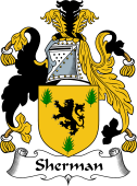 English Coat of Arms for the family Sherman