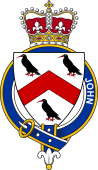 British Garter Coat of Arms for John (Wales)