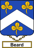 English Coat of Arms Shield Badge for Beard