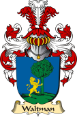 v.23 Coat of Family Arms from Germany for Waltman