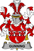 Irish Coat of Arms for Gunning or O'Gunning