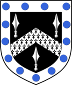 Irish Family Shield for Penteny (Meath nd Louth)