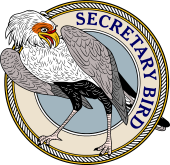 Birds of Prey Clipart image: Secretary Bird or Marching Eagle)-M