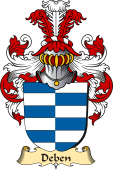 v.23 Coat of Family Arms from Germany for Deben