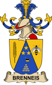 Republic of Austria Coat of Arms for Brenneis
