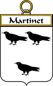 French Coat of Arms Badge for Martinet